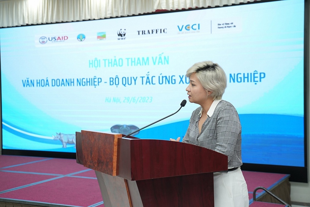 Bà Nguyễn Tuyết Trinh, giám đốc văn phòng tổ chức TRAFFIC tại Việt Nam