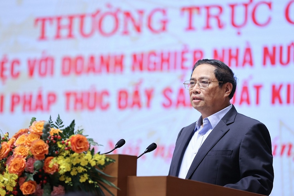 Thủ tướng Phạm Minh Chính phát biểu mở đầu Hội nghị - Ảnh: VGP/Nhật Bắc
