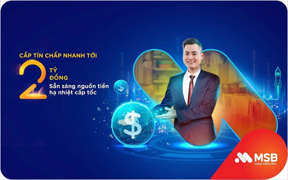 MSB áp dụng AI phê duyệt tín chấp cấp ngay cho doanh nghiệp trong 4 giờ.