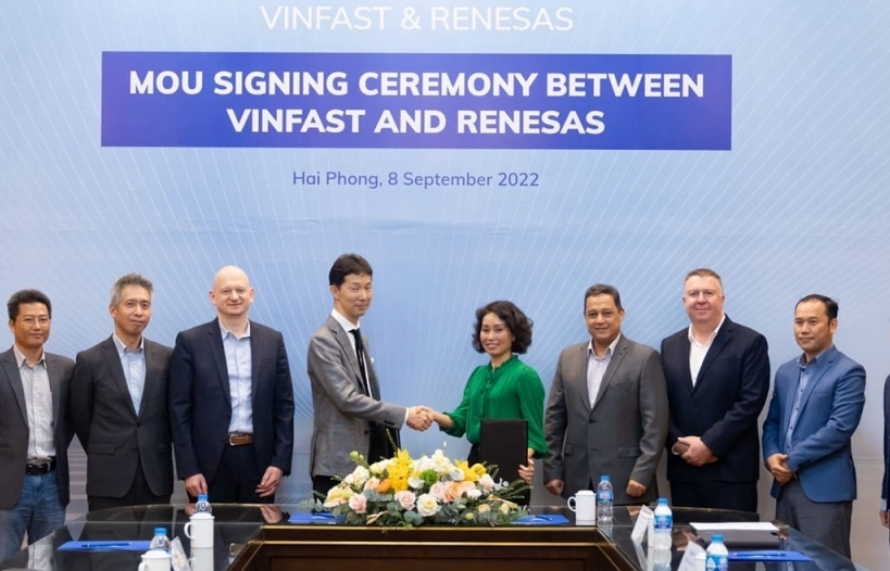 Vinfast và Renesas hợp tác phát triển công nghệ ô tô điện