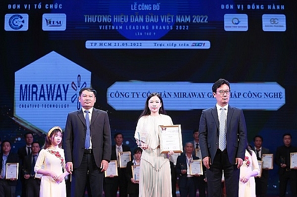Miraway nhận danh hiệu Top 10 “Thương hiệu Dẫn đầu Việt Nam 2022”.