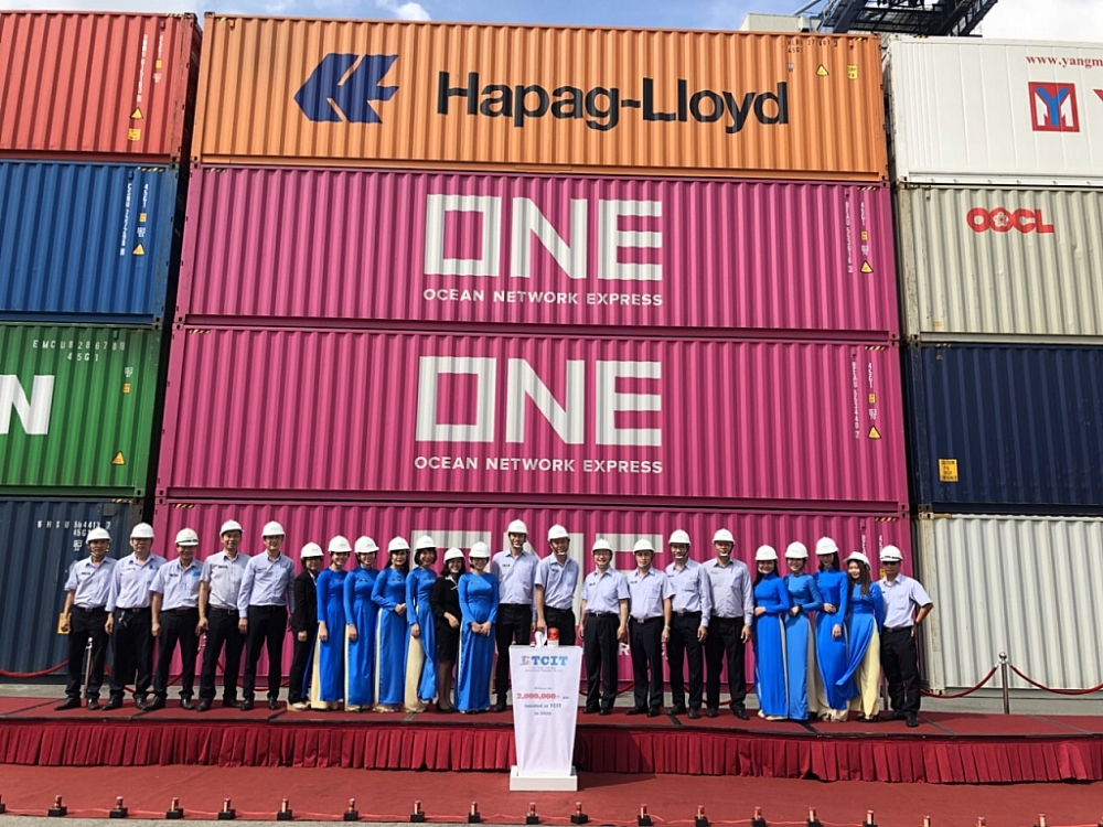 Cảng quốc tế Tân Cảng – Cái Mép đón container thứ 2 triệu