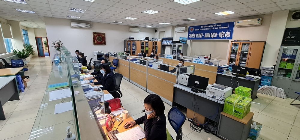 Hoạt động nghiệp vụ tại Chi cục Hải quan quản lý các khu công nghiệp Yên Phong (Cục Hải quan Bắc Ninh). Ảnh: Duy Hưng