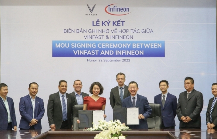 Vinfast và Infineon mở rộng hợp tác trong lĩnh vực  di chuyển điện hóa