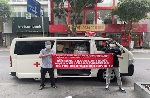 Tập đoàn Đông Nam Dược Quốc Gia tài trợ thuốc đông y hỗ trợ phòng chống covid 19 tại Bình Thuận