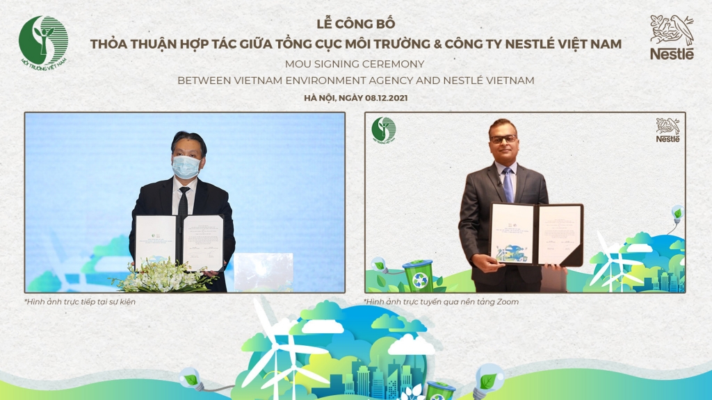 lễ công bố thỏa thuận hợp tác giữa Tổng cục Môi trường (Bộ Tài Nguyên & Môi trường) và Nestlé Việt Nam 