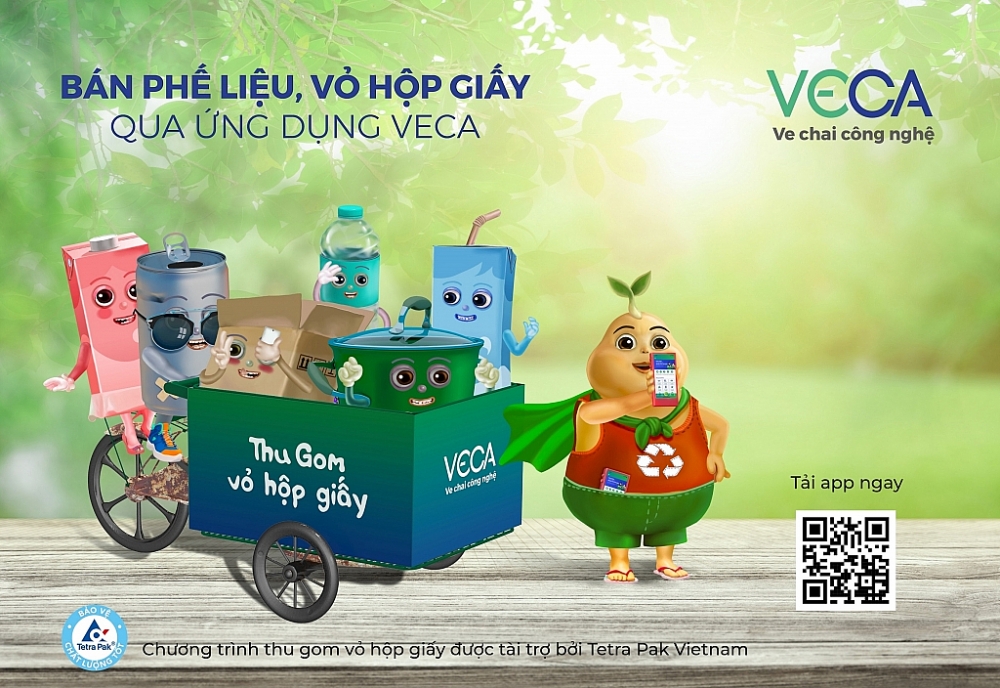 Trong 6 tháng đầu tiên, VECA sẽ thực hiện thí điểm thu gom vỏ hộp giấy tận nơi trên địa bàn 10 quận thuộc TP. Hồ Chí Minh