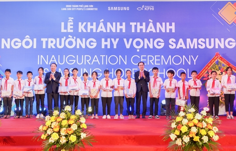 Samsung Việt Nam khánh thành ngôi trường hy vọng thứ 4 tại Lạng Sơn